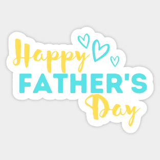 HAPPY FATHER'S DAY BEST GIFT FOR DADS HEART LOVE DAD Sticker